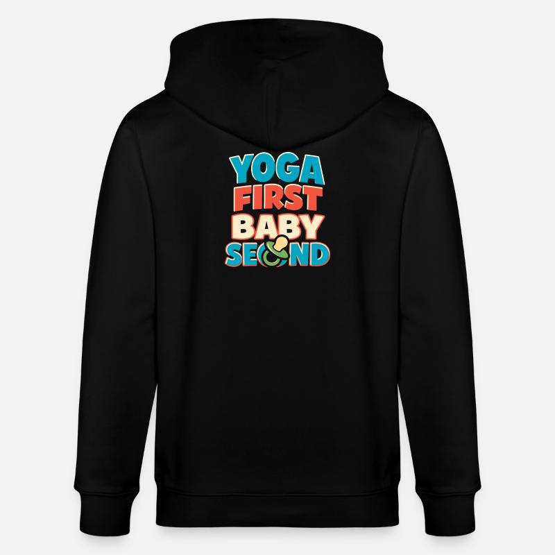 Mère enceinte de yoga prénatal - Veste à capuche bio CULTIVATOR Stanley/Stella Unisexe - noir