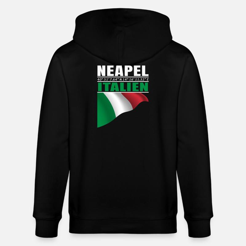 Neapel - Stanley/Stella Unisex Bio-Kapuzenjacke CULTIVATOR  - Schwarz