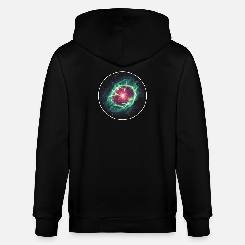 Astronomy Space Planetary Nebula Shell - Stanley/Stella CULTIVATOR  Unisex Organic Hooded Jacket - black