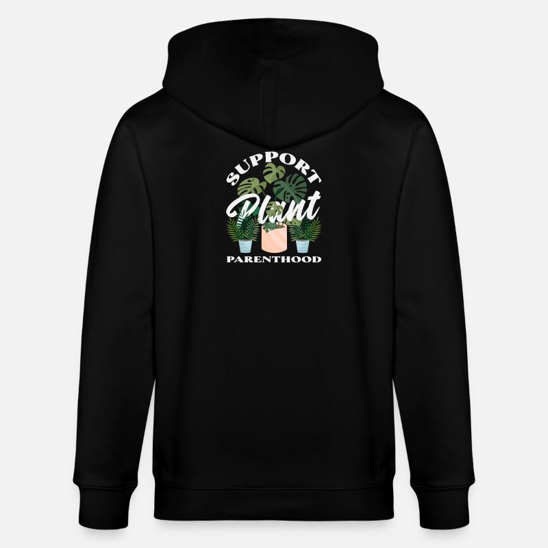 Unterstützung Der Pflanzenelternschaft - Stanley/Stella Unisex Bio-Kapuzenjacke CULTIVATOR - Schwarz