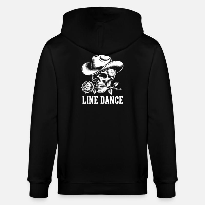 Danse en ligne Cowboy du Crâne - Veste à capuche bio CULTIVATOR Stanley/Stella Unisexe - noir