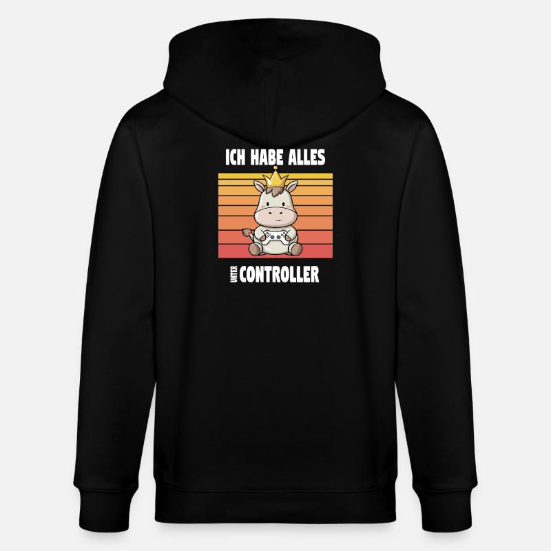 Conception d’animaux de jeu - Veste à capuche bio CULTIVATOR Stanley/Stella Unisexe - noir