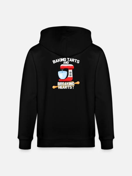 Baking Tarts And Breaking Hearts - Stanley/Stella CULTIVATOR  Unisex Organic Hooded Jacket - black
