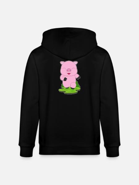 Cochon Jogger Jogging Sport - Veste à capuche bio CULTIVATOR Stanley/Stella Unisexe - noir