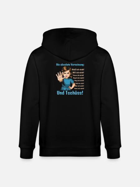 Nein Sagen – Grenzen Setzen - Stanley/Stella Unisex Bio-Kapuzenjacke CULTIVATOR - Schwarz