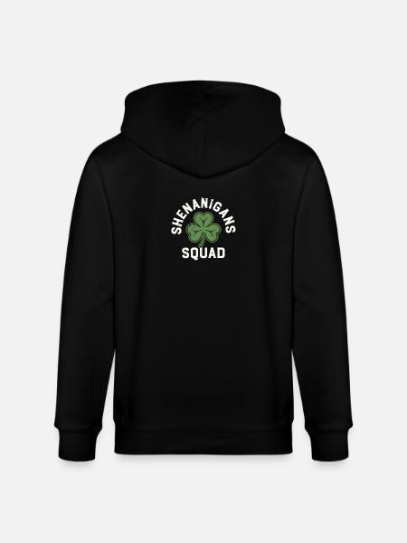 Shenanigans Squad Shamrock - Stanley/Stella Unisex Bio-Kapuzenjacke CULTIVATOR  - Schwarz