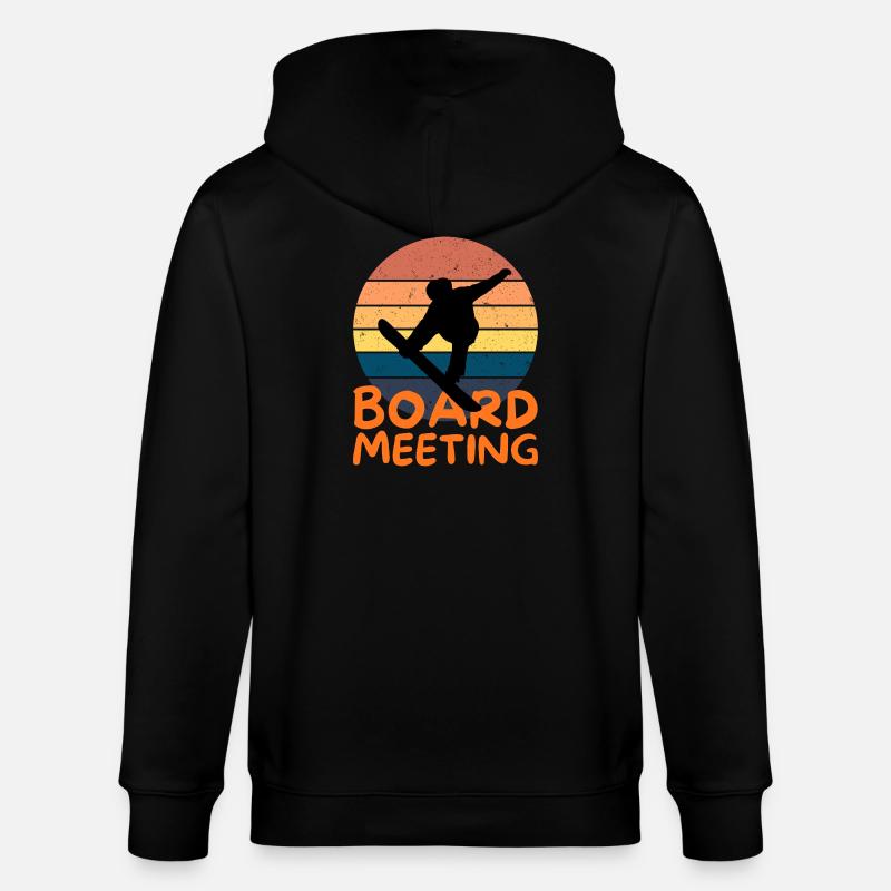 Réunion du conseil d’administration du snowboard - Veste à capuche bio CULTIVATOR Stanley/Stella Unisexe - noir