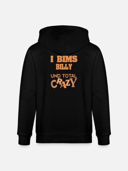 first name Billy - Stanley/Stella CULTIVATOR Unisex Organic Hooded Jacket - black
