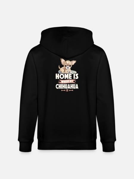 Chihuahua Chihuahueño Home Is - Stanley/Stella CULTIVATOR  Unisex Organic Hooded Jacket - black