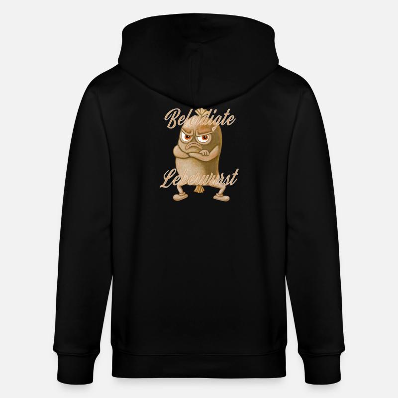 Beleidigte Leberwurst auf Beinen - Stanley/Stella Unisex Bio-Kapuzenjacke CULTIVATOR  - Schwarz