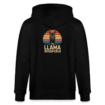 Le Murmureur de Lamas Drôle de Dicton de Lama Pour - Veste à capuche bio CULTIVATOR Stanley/Stella Unisexe - noir - Dos - Anna (173cm)