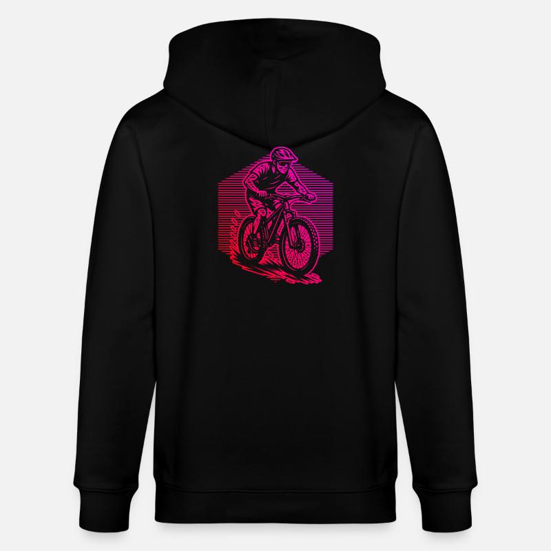 Le VTT adore porter - Veste à capuche bio CULTIVATOR Stanley/Stella Unisexe - noir