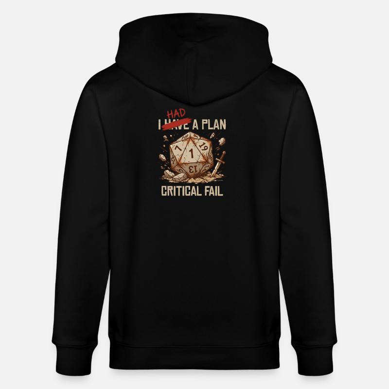 Échec critique – J’avais un plan cube - Veste à capuche bio CULTIVATOR Stanley/Stella Unisexe - noir