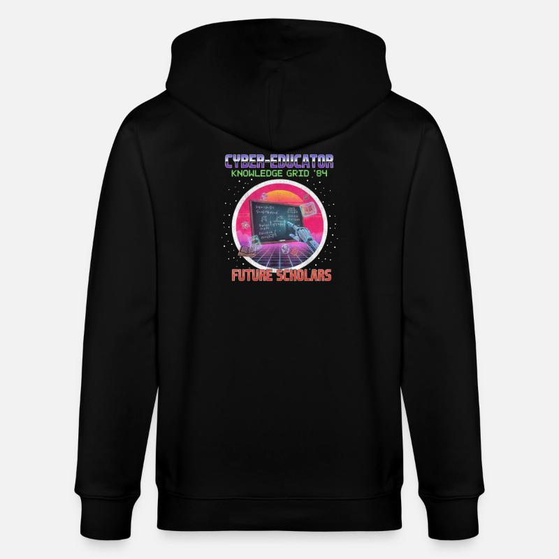 Professeur de cybersécurité - Veste à capuche bio CULTIVATOR Stanley/Stella Unisexe - noir