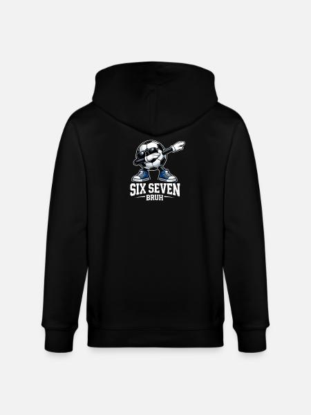 Six Seven Bruh Brainrot Meme - Veste à capuche bio CULTIVATOR Stanley/Stella Unisexe - noir