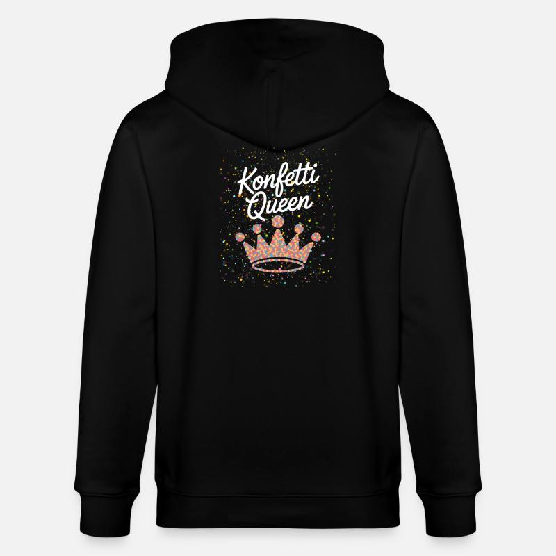 Konfetti Queen - Stanley/Stella Unisex Bio-Kapuzenjacke CULTIVATOR - Schwarz