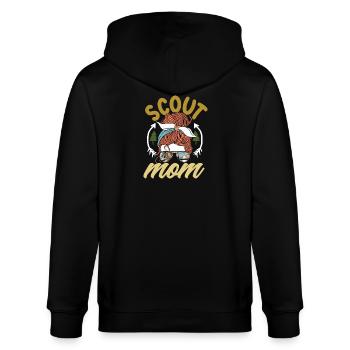 Messy Pigtail Girl Scout Mother - Stanley/Stella CULTIVATOR  Unisex Organic Hooded Jacket - black - Back - Anna (173cm)
