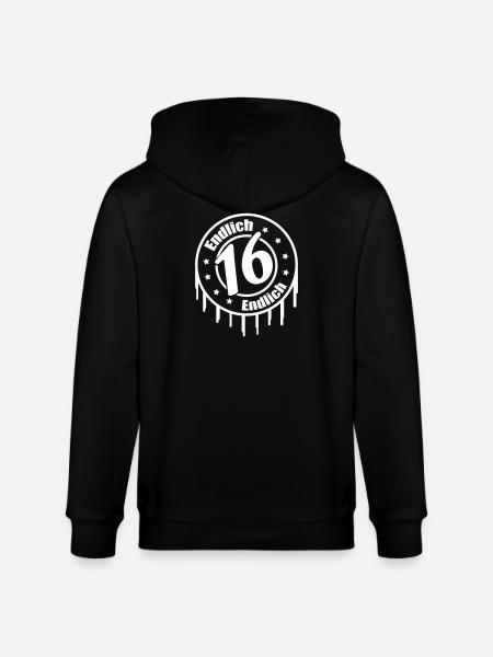 Enfin 16 ans - Veste à capuche bio CULTIVATOR Stanley/Stella Unisexe - noir
