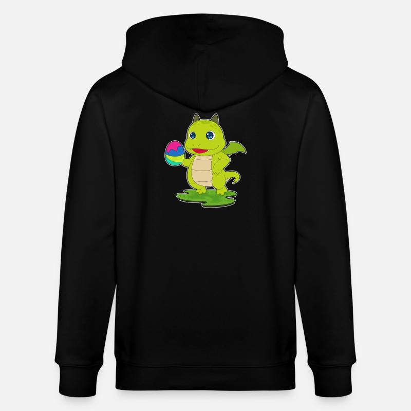 Œuf de Pâques du Dragon - Veste à capuche bio CULTIVATOR Stanley/Stella Unisexe - noir