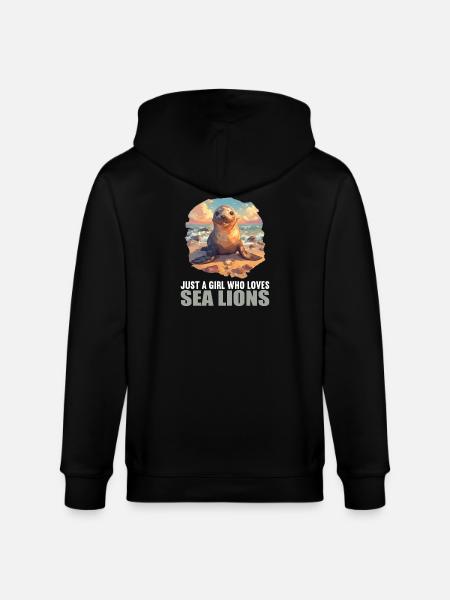 Seelöwen Seelöwe - Stanley/Stella Unisex Bio-Kapuzenjacke CULTIVATOR  - Schwarz