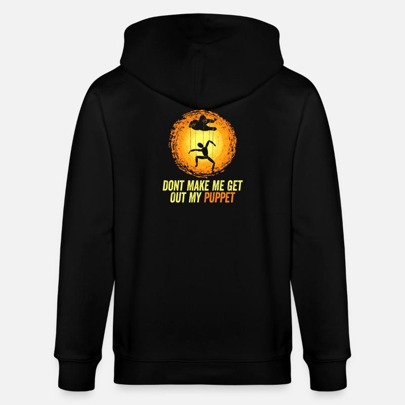 Puppet Master Pun Tee - Stanley/Stella Unisex Bio-Kapuzenjacke CULTIVATOR  - Schwarz