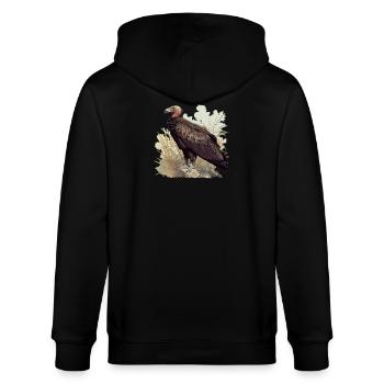 Vautour - Veste à capuche bio CULTIVATOR Stanley/Stella Unisexe - noir - Dos - Anna (173cm)