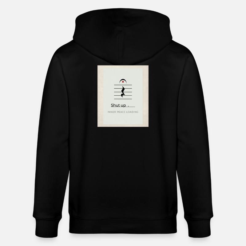 Shut up – Inner Peace Loading Design - Stanley/Stella Unisex Bio-Kapuzenjacke CULTIVATOR  - Schwarz