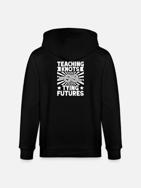boys scout Scouting Teaching Knots Scout - Stanley/Stella CULTIVATOR  Unisex Organic Hooded Jacket - black