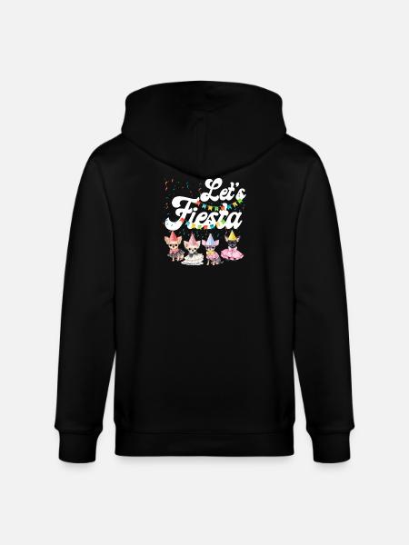 Chihuahua Chihuahueño Let's Fiesta - Stanley/Stella CULTIVATOR  Unisex Organic Hooded Jacket - black