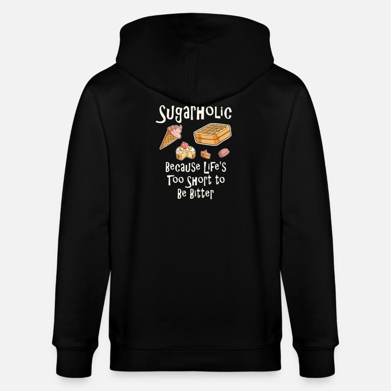Citation de dessert Sugarholic Tee - Veste à capuche bio CULTIVATOR Stanley/Stella Unisexe - noir