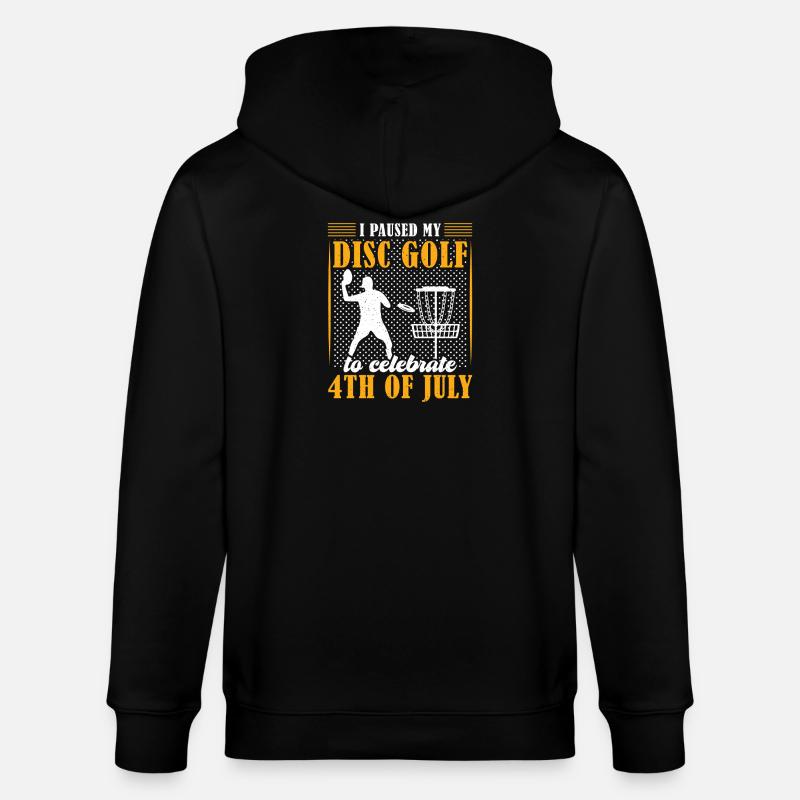 Disc Golf Geschenke Discgolf - Stanley/Stella Unisex Bio-Kapuzenjacke CULTIVATOR  - Schwarz