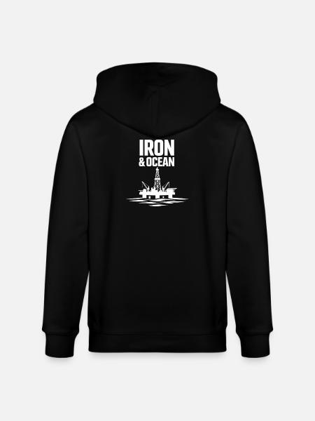 Offshore-bohrer-rig-bohrer Bohrboden Offshore - Stanley/Stella Unisex Bio-Kapuzenjacke CULTIVATOR - Schwarz