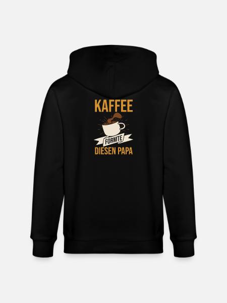 Coffee Father Father's Day Dad - Stanley/Stella CULTIVATOR  Unisex Organic Hooded Jacket - black