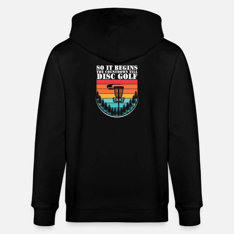Disc Golf Geschenke Discgolf - Stanley/Stella Unisex Bio-Kapuzenjacke CULTIVATOR - Schwarz