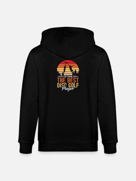 Disc Golf Gifts Disc Golf - Stanley/Stella CULTIVATOR  Unisex Organic Hooded Jacket - black