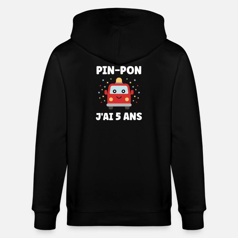 5 ans - Veste à capuche bio CULTIVATOR Stanley/Stella Unisexe - noir