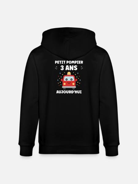 3 ans - Veste à capuche bio CULTIVATOR Stanley/Stella Unisexe - noir