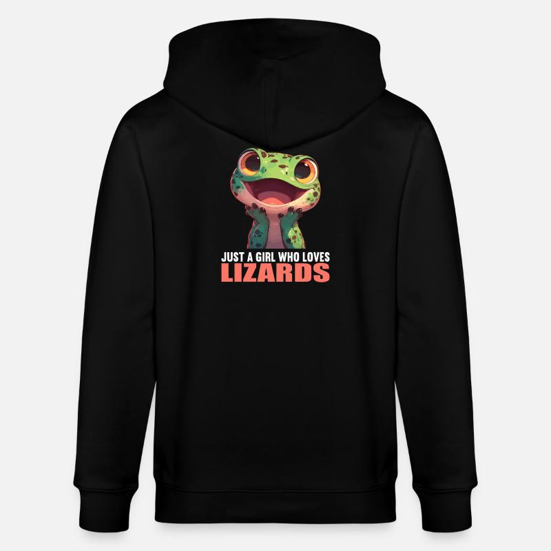 Lézard des lézards - Veste à capuche bio CULTIVATOR Stanley/Stella Unisexe - noir