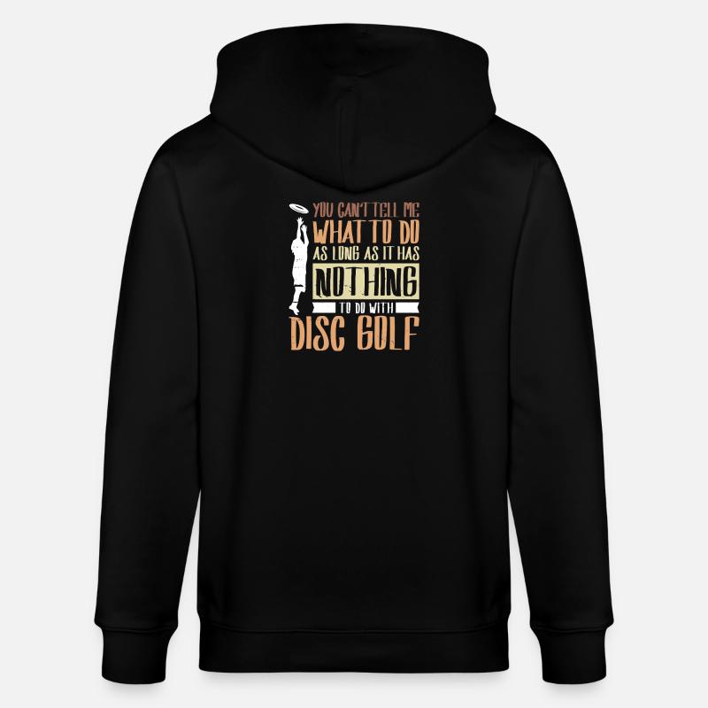 Disc Golf Geschenke Discgolf - Stanley/Stella Unisex Bio-Kapuzenjacke CULTIVATOR  - Schwarz
