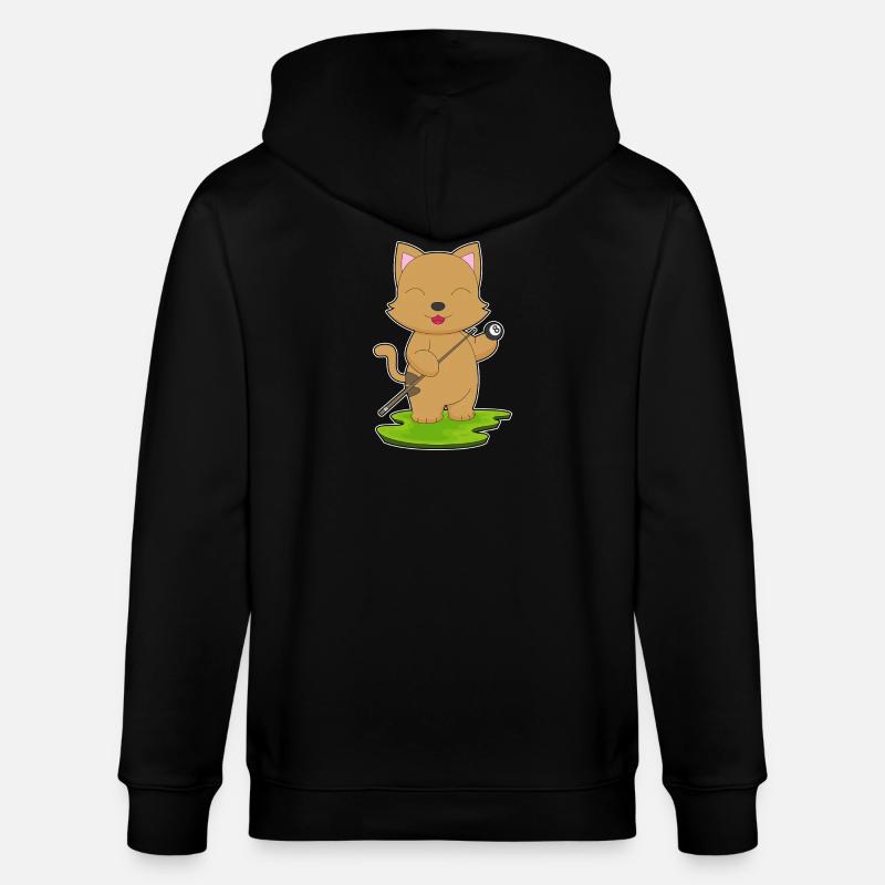 Chat Billiard Cue Sport - Veste à capuche bio CULTIVATOR Stanley/Stella Unisexe - noir