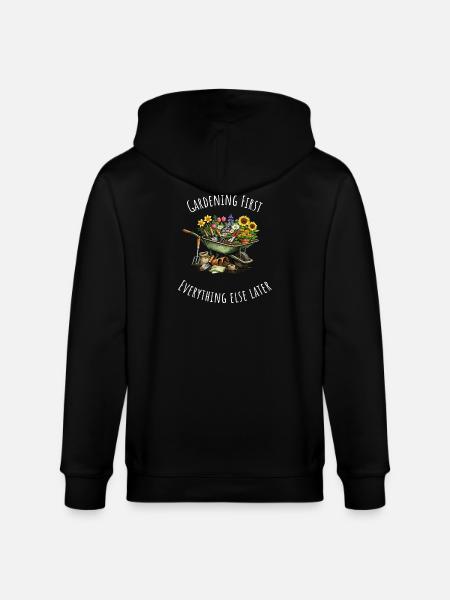 Garden Lover's Dream Schubkarren-Tee - Stanley/Stella Unisex Bio-Kapuzenjacke CULTIVATOR  - Schwarz