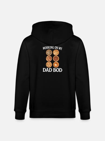 Pies for the Dad Bod - Stanley/Stella CULTIVATOR  Unisex Organic Hooded Jacket - black