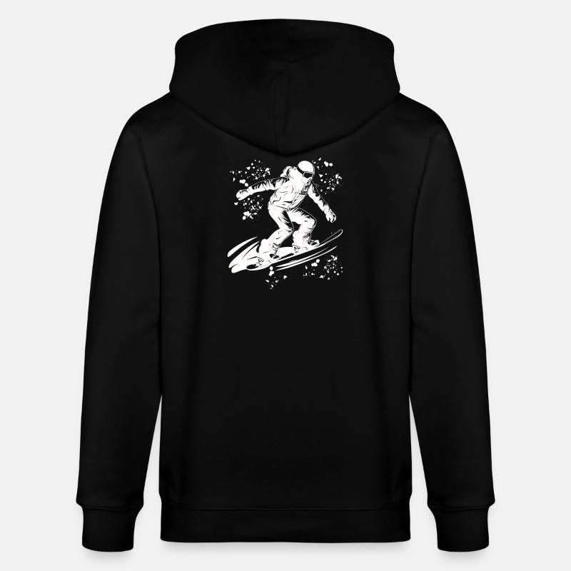 Snowboarder Snowboarding Snowboard - Stanley/Stella Unisex Bio-Kapuzenjacke CULTIVATOR - Schwarz