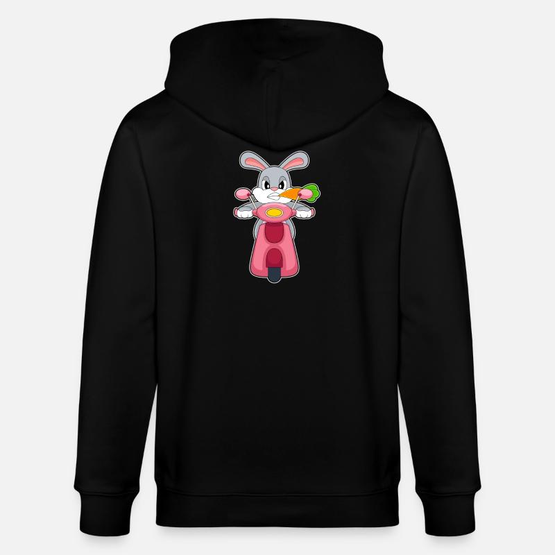Hase Motorroller - Stanley/Stella Unisex Bio-Kapuzenjacke CULTIVATOR  - Schwarz