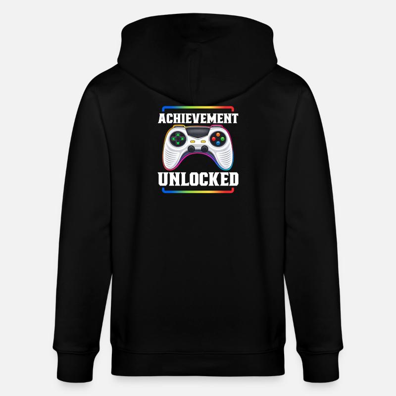Gaming Gamer Videospiele Controller Zocken Zocker - Stanley/Stella Unisex Bio-Kapuzenjacke CULTIVATOR  - Schwarz