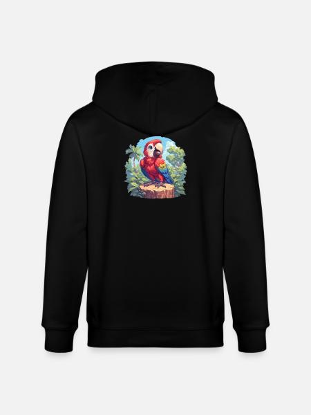 Macaw's Era - Stanley/Stella CULTIVATOR Unisex Organic Hooded Jacket - black