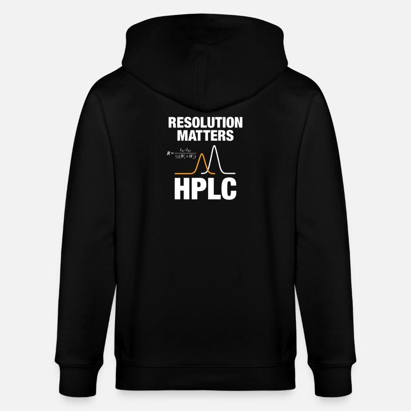 HPLC Peak Resolution Performance Chromatography - Stanley/Stella Unisex Bio-Kapuzenjacke CULTIVATOR - Schwarz