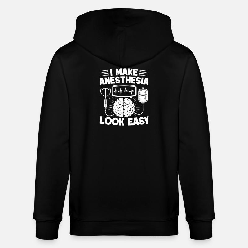 Anesthésiste Look Easy Anesthesia - Veste à capuche bio CULTIVATOR Stanley/Stella Unisexe - noir