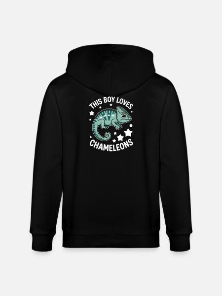 Chameleon Sayings Funny Chameleons Gift - Stanley/Stella CULTIVATOR  Unisex Organic Hooded Jacket - black