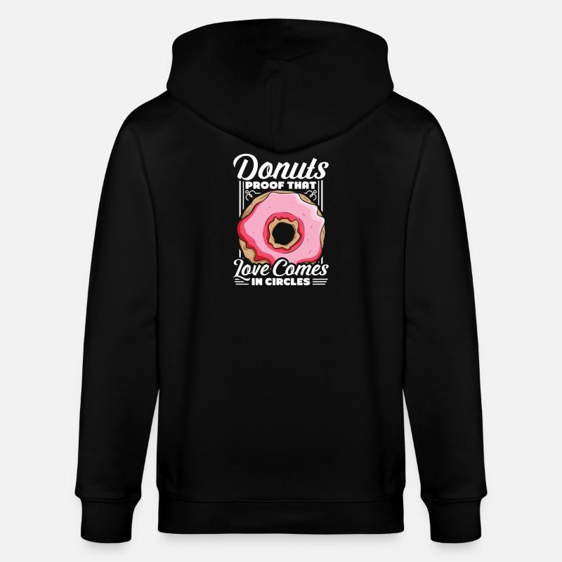 Restauration rapide en donuts - Veste à capuche bio CULTIVATOR Stanley/Stella Unisexe - noir